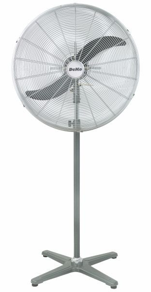 DeKon Turbo Star Windmaschine Stand-Ventilator, Silber, ca. 63,5 cm, B 635