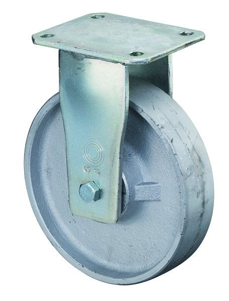 BS Rolls Zwaarlastwiel, bokwiel, wielbreedte 45 mm, wiel-Ø 200 mm, draagvermogen 1100 kg, gegoten loopvlak, gegoten wiellichaam, kogellager, RR110.C81.200