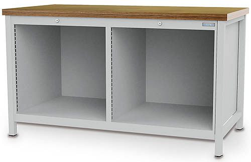 Bedrunka + Hirth box werkbank serie 1500 R 24-24, met 2x lege behuizing, 1500 x 750 x 859 mm, 03.15.001