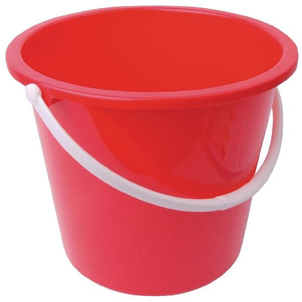 Jantex kunststof emmer rood 10L, CD807