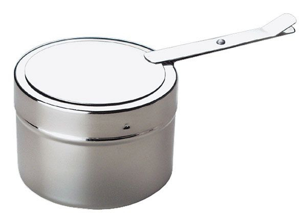 APS brandpastacontainer, Ø 9 cm, hoogte: 6 cm, RVS, met deksel bajonetsluiting, 11683
