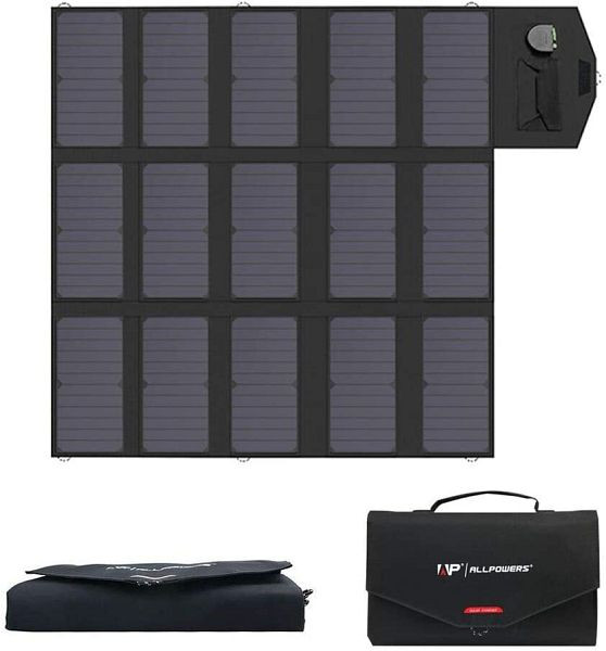 ALLPOWERS 100W opvouwbaar zonnepaneel voor draagbare krachtcentrale met 2 x USB-poorten, SP012