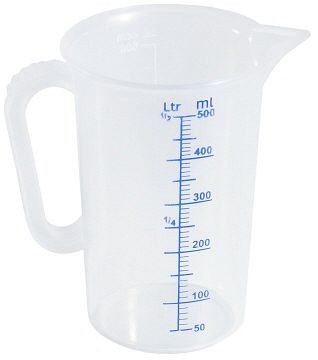 Contacto maatbeker, transparant 0,5 l, 3078/050