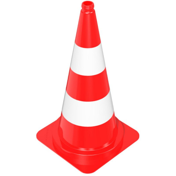 Stone HGS verkeerskegel van PVC, hoogte 750 mm, rood-wit, daglicht, 12366