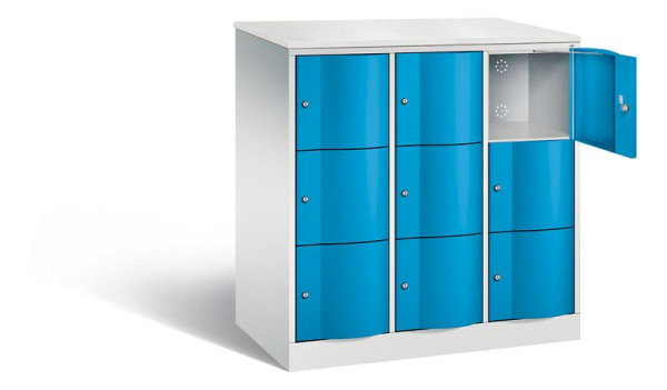 C+P XL lockerkast Resisto, H1255xB1148xD640mm, kleur: lichtgrijs/lichtblauw, 8573-373 S10152