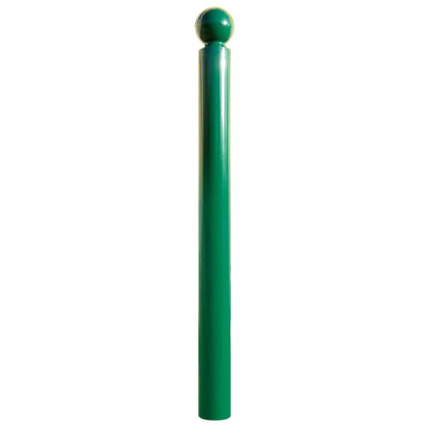 Stone tuinpaal HGS-stijl -Kom-, met 2 oogjes, RAL 3020 verkeersrood, 22118-02
