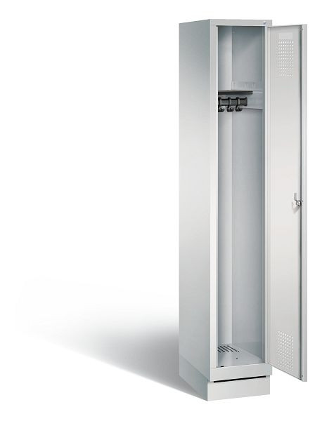 C+P garderobekast Evolo, H1800xB320xD500mm, kleur: lichtgrijs, 48020-10 S10001