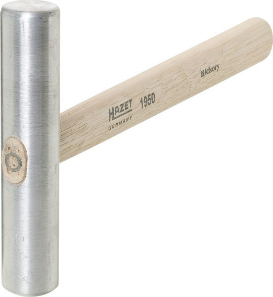 Hazet uitdeukhamer, aluminium slaghamer Plat/gekroond HICKORY steel afmetingen / lengte: 310 mm, netto gewicht: 0,37 kg, 1950