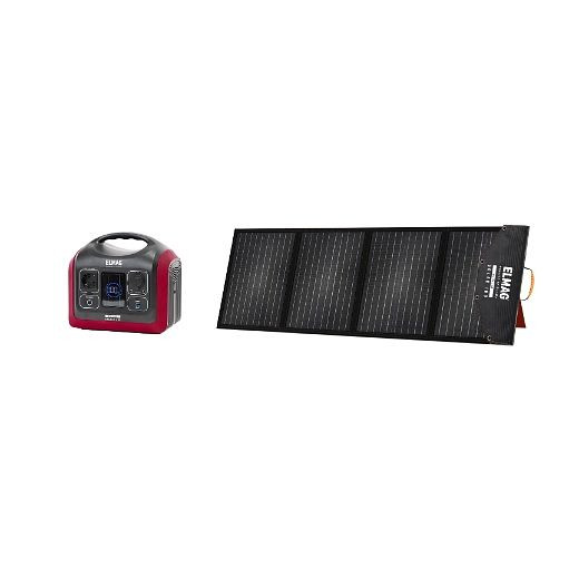 ELMAG Draagbare zonnegeneratorset ENERGY 600 + SOLAR 100, 00401