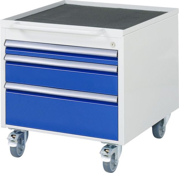 RAU rolcontainer serie 7000, 3 x lade afmeting L 1xH60, 1xH90, 1xH120 mm, 580x565x650 mm, 05-2.1A.11