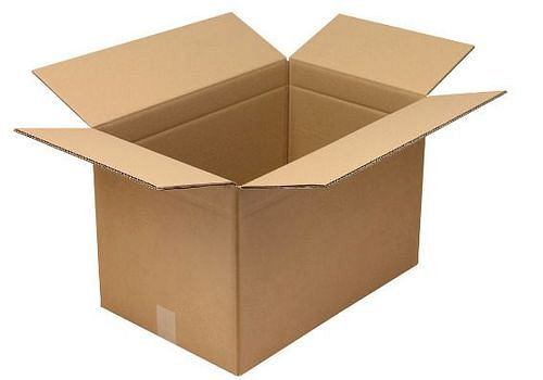 TransPak golfkartonnen vouwdoos 2-wandig, binnenmaat 575 x 370 x 370 mm, kwaliteit 2.30BC, VE 10, 299370