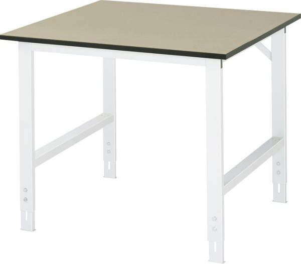 RAU Tom serie werktafel (6030) - in hoogte verstelbaar, MDF plaat, 1000x760-1080x1000 mm, 06-625F10-10.12