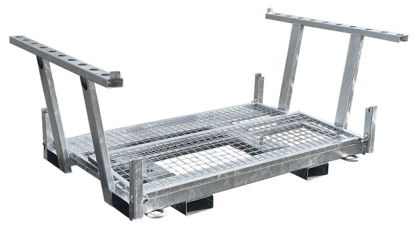 Schake dubbele pallet voor hekwerk en grondplaten, 32000T