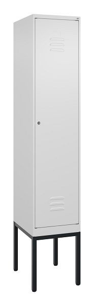 C+P luierkluis Classic PLUS met middenwand, frame, 2120x400x500mm, 9016/9016, cilinderslot, 0800307-12F S10029