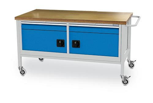 Bedrunka + Hirth gereedschapswagen T736 R 24-24, 2x100 mm, lade volledig uittrekbaar 100%, 1500 x 750 x 860 mm, 04.15.22V