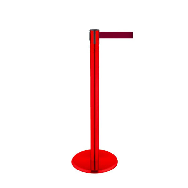 Stein HGS HGS personengeleidingssysteem -P-Line 360-, metaal, rood gecoat, bordeaux, met veiligheidsslot (zelfontgrendelend), riemlengte: 2,3 m, 40010-1503