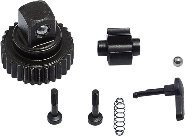 Hazet reserveonderdelenset ratelwiel, 10 = 3/8" aandrijfvierkant bestaande uit: ratelwiel, blokkeerstuk, schakelhefboom, schroeven, kogel, drukveer, 8816P/7N
