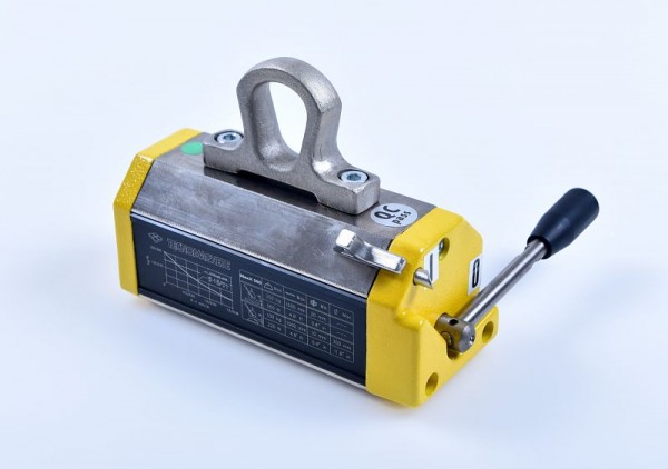 Tecnomagnete hefmagneet, permanente hefmagneet, hefkracht plat materiaal 250 kg, rond materiaal 100 kg, MaxX 250