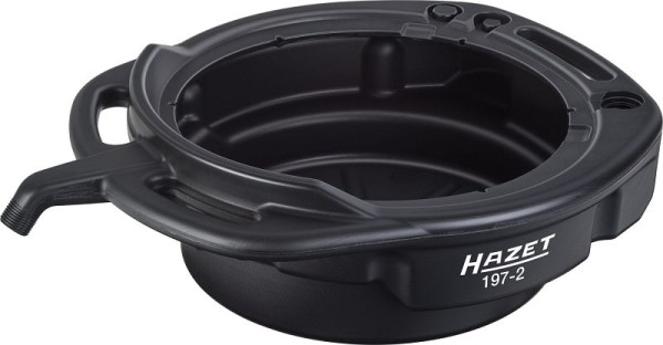 Hazet multifunctionele pan, voor het vervangen van olie/oliefilter en het reinigen van onderdelen Aftapkraan voor het veilig en schoon aftappen van vloeistoffen, 197-2