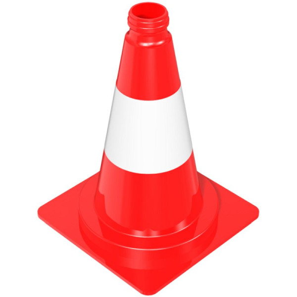 Stone HGS verkeerskegel van PVC, hoogte 320 mm, oranje-wit, daglicht, 12364