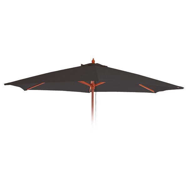 Mendler vervangende hoes voor Florida parasol, parasolhoes vervangende hoes, Ø 3m polyester 6 stutten, antraciet, 81650