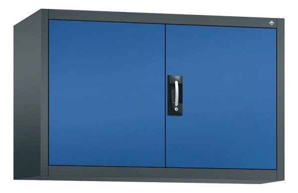 C+P bovenkast Acurado, H790xB1200xD400mm, kleur: antracietgrijs / gentiaanblauw, verzonken handgreep, 9465-009 S10071