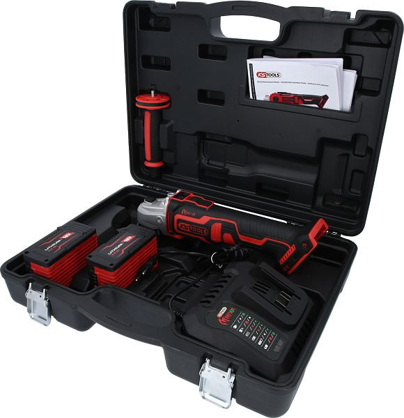 KS Tools eMONSTER borstelloze haakse accuslijperset, 4-delig, 515.6200