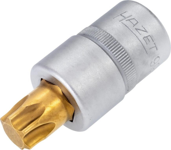 Hazet schroevendraaierdop TORX®, hol vierkant 12,5 mm, binnen TORX® profiel, T60, korte versie met karteling, 992-T60