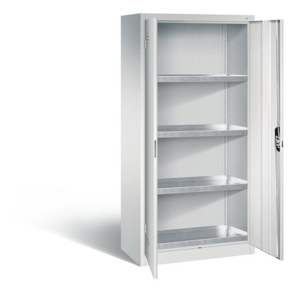 C+P Umweltschrank mit Stahlwannen, H1950xB930xT500 mm, Lichtgrau, 8921-3155 S10010
