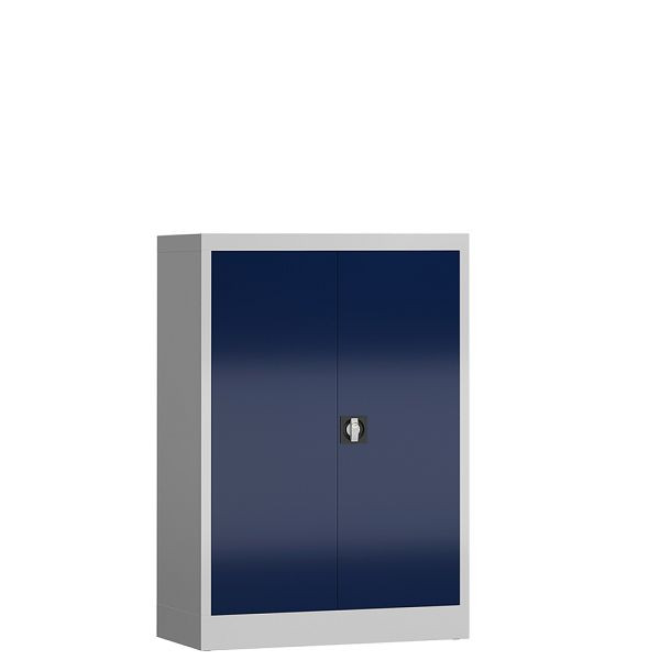 Lüllmann ClassiX draaideurkast, 1200 x 920 x 420 mm, lichtgrijs/gentiaanblauw, X-530321