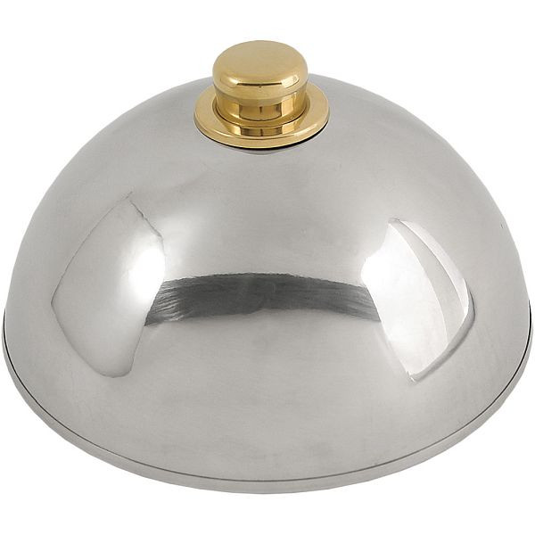 Stalgast bordenbel met goudkleurige draaiknop, Ø 25 cm, hoogte 11 cm, BB1602250