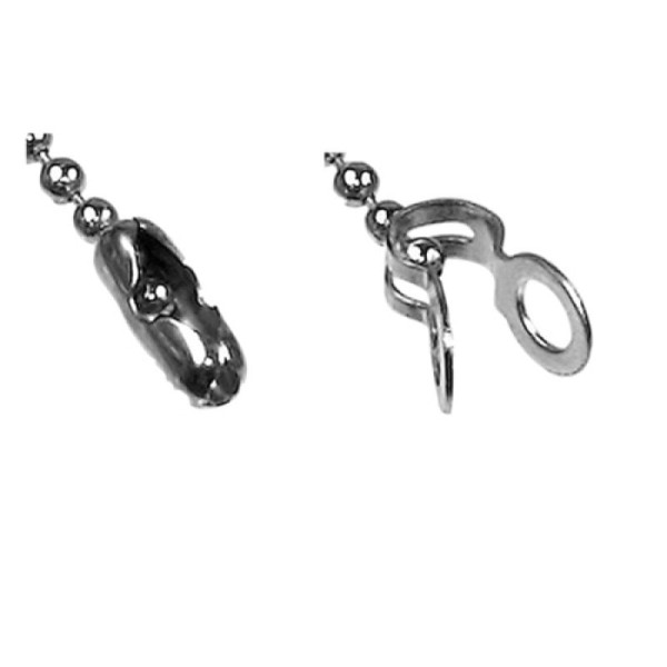 Stein HGS HGS accessoires voor kogelkettingen, klemsluiting, voor kogelkettingen 3,2 mm, 10 stuks, 90.9097