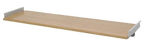 Bedrunka + Hirth vloerplank voor workline basistafel diepte 1500, afmetingen in mm (BxD): 1500 x 350, 07.30.25