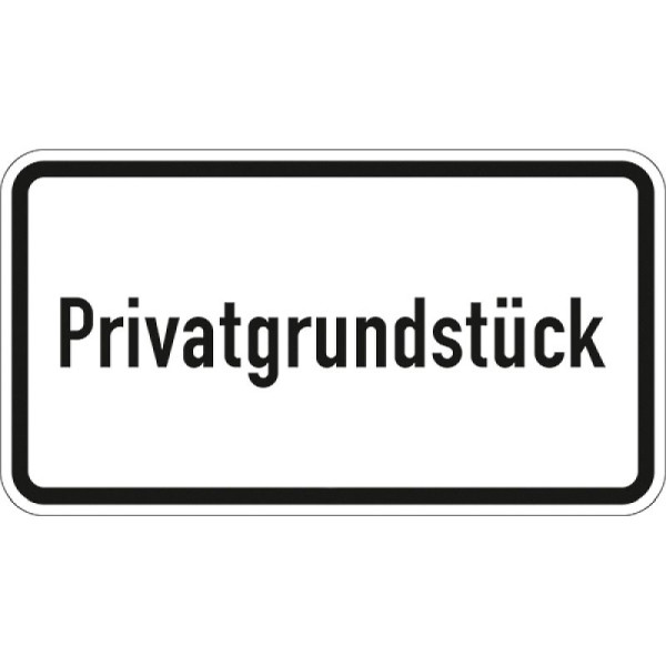 Steen HGS particulier eigendom - 2822 StVO, 231x420mm /RA1/platte vorm 2mm, 2822-111