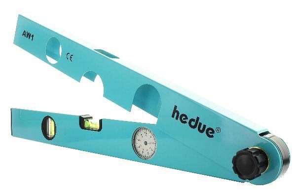 hedue Winkelmesser AW1, Abmessungen 480 x 50 x 30 mm, Messbereich 0° - 180°, Ablesung 1°, D102