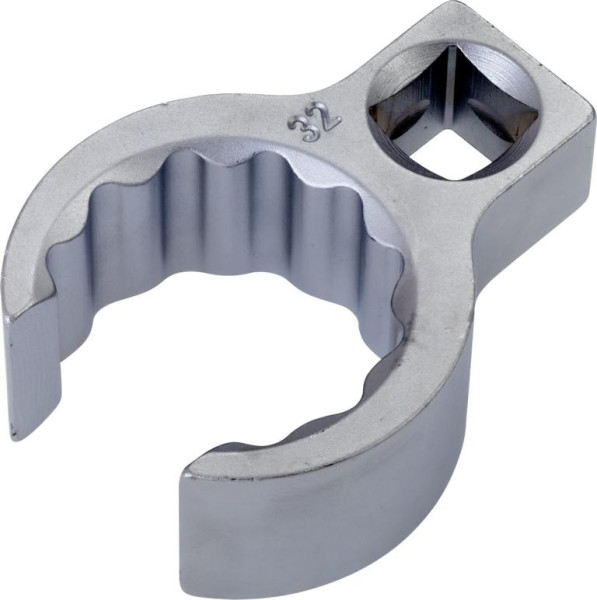 Hazet ringsleutel, dubbel zeskant, open, hol vierkant 12,5 mm, buiten dubbel zeskant profiel, 32 mm, binnen vierkant 12,5 = 1/2", 848Z-32