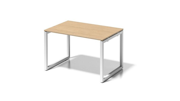 Bisley Cito bureau, 730 mm vaste hoogte O-frame, H 19 x B 1200 x D 800 mm, esdoorn/verkeerswit, DOF1208MP396
