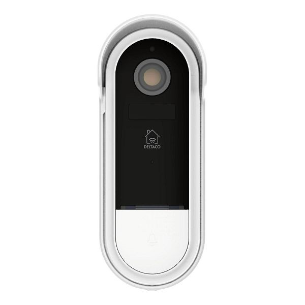 DELTACO SMART HOME wifi-camera met deurbel 1920x1080 FHD 1080p MicroSD TUYA-systeem, SH-DB02