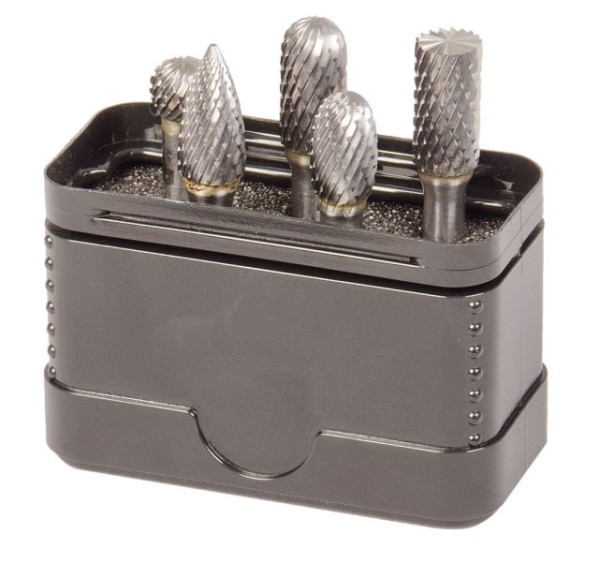 Projahn stiftfrezen HM 5 stuks, HD uitvoering, vorm B, C, D, E, G kop 9,6 mm, 70291