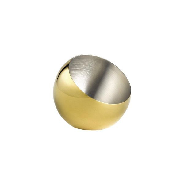 APS schalen "SPHERE", set van 3, Ø 8 cm, hoogte 7 cm, 0,1 liter, roestvrij staal, goudlook, 40770
