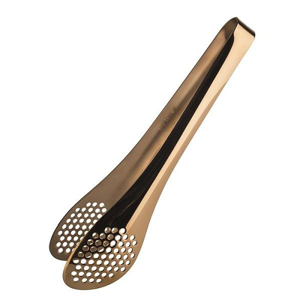 APS universele tang, totale lengte: 25 cm, roestvrij staal 18/8, koperlook, hoogglans gepolijst, schepmaat: 7 x 5 cm, 75832