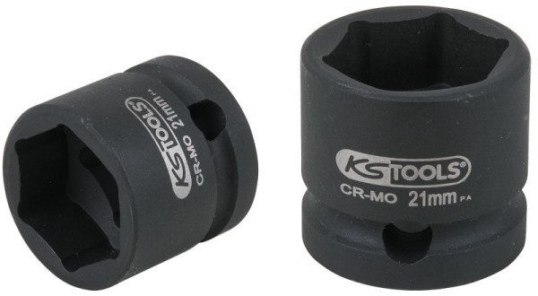 KS Tools 1/2" zeskant-slagdop, extra kort, 21,0 mm, 515.0069