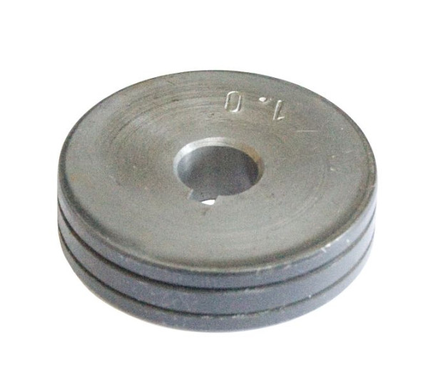 ELMAG invoerrol 1,4/1,6 mm, WB-P400/P500L (buiten-Ø 40mm/binnen-Ø 20mm, 10mm breed) voor Fe/CrNi/CuSi, TS, 'TRAPEZONUT', 54752