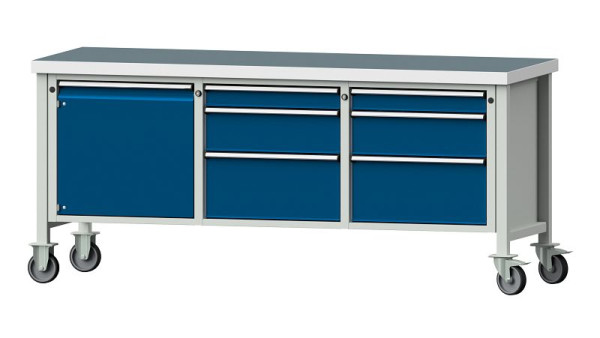 ANKE werkbanken kistwerkbank, model 125 V, 2000 x 700 x 900 mm, RAL 7035/5010, UBP 50 mm, 306.071