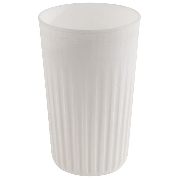 APS herbruikbare beker -TO GO-, Ø 8,5 x 13,5 cm, 400 ml, polypropyleen. wit, met stapelnok (zonder deksel), 48 stuks, 66910