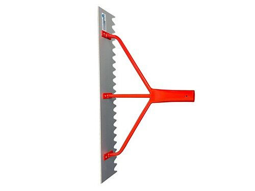 MMXX aluminium teerstrooier, getand, breedte 600 mm, 55385