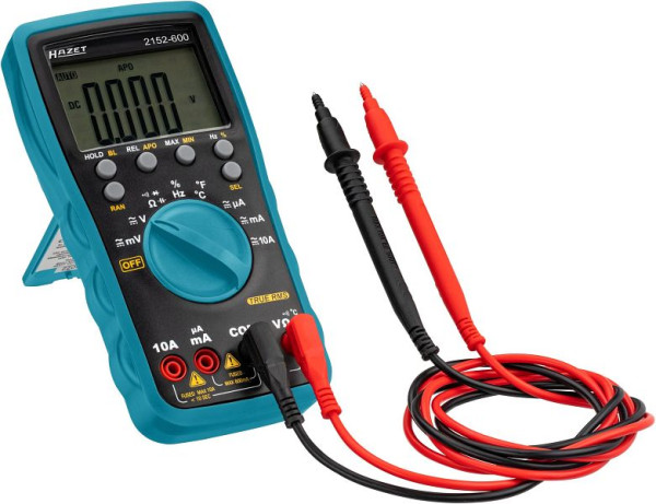 Hazet multimeter met meetpunten en temperatuursonde, 2152-600