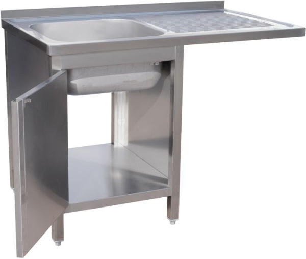 A&S Polarny vaatwasmachine 1200 x 600 x 850 mm 1 bak links, 600 mm diep, SPSCHZ1261BL