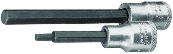 GEDORE schroevendraaierbit 1/2'' voor binnenzeskantschroeven, lang, diameter: 8 mm, 90 mm lang, 6157730
