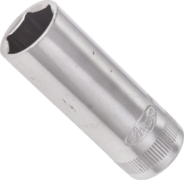 VIGOR dopsleutelinzet, lang, hol vierkant 6,3 mm (1/4 inch), buitenzeskantprofiel, 13 mm, V2701N